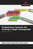 Preliminary lessons for writing a legal monograph
