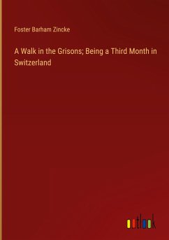 A Walk in the Grisons; Being a Third Month in Switzerland - Zincke, Foster Barham