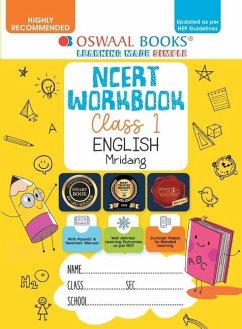Cover Oswaal NCERT Workbook Class 1 English Mridang (For Latest Exam)