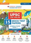 Oswaal UPSC CSE Prelims 15 Mock Test Papers General Studies Paper-1   For 2024 Exam