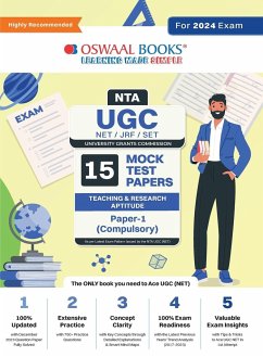 Oswaal NTA UGC NET/JRF/SET Paper-1 (Compulsory)   15 Year's Mock Test Papers Teaching & Research Aptitude   Yearwise   2015-2023   For 2024 Exam - Oswaal Editorial Board