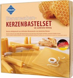 PEBARO WACHS-SET 1 - Bienenwaben-Kerzenbastelset, Naturprodukt, Bienenwachs-Kerzen