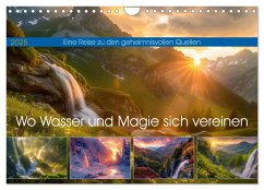 Wo Wasser und Magie sich vereinen (Wandkalender 2025 DIN A4 quer), CALVENDO Monatskalender