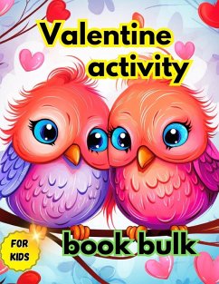 Cover Valentine activity book bulk for kids