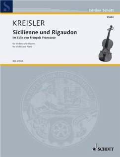 Sicilienne et Rigaudon für Violine und Klavier