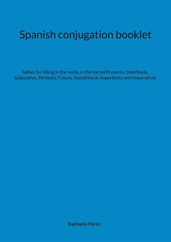 Spanish conjugation booklet