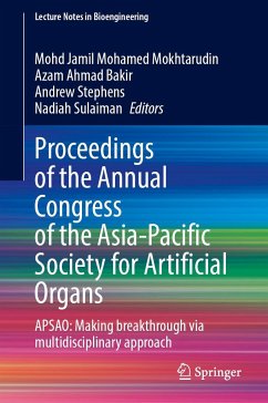 Proceedings of the Annual Congress of the Asia-Pacific Society for Artificial Organs