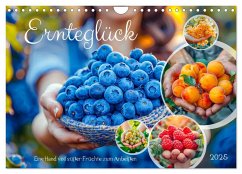 Ernteglück - Eine handvoll süßer Früchte zum Anbeißen (Wandkalender 2025 DIN A4 quer), CALVENDO Monatskalender