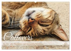 Catlovers - Ein Jahr voller Samtpfoten und charmanten Weisheiten (Wandkalender 2025 DIN A2 quer), CALVENDO Monatskalender - Calvendo;Schimmack, Michaela