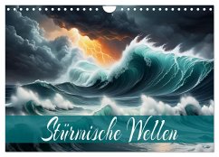 Stürmische Wellen (Wandkalender 2025 DIN A4 quer), CALVENDO Monatskalender