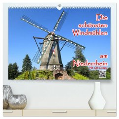 Die schönsten Windmühlen am Niederrhein (hochwertiger Premium Wandkalender 2025 DIN A2 quer), Kunstdruck in Hochglanz
