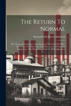 The Return To Normal - Anderson, Benjamin Macalester