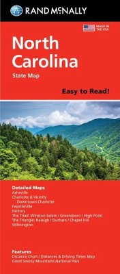 Rand McNally Easy to Read: North Carolina State Folded Map - Rand Mcnally