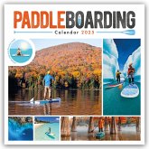 Paddleboarding Square Wall Sunday Start Calendar 2025