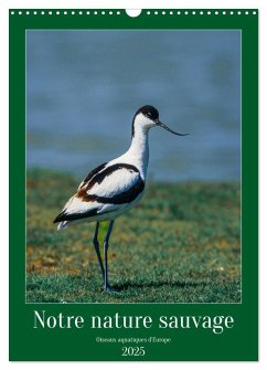 Notre nature sauvage, oiseaux aquatiques d'Europe (Calendrier mural 2025 DIN A3 horizontal), CALVENDO calendrier mensuel