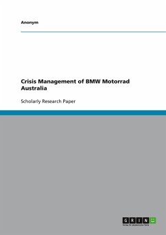 Crisis Management of BMW Motorrad Australia - Anonymous
