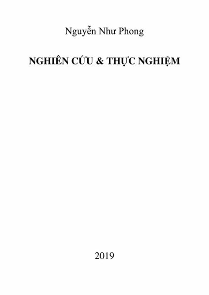 Nghiên C¿u & Th¿c Nghi¿m (eBook, ePUB)
