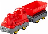 BIG 800055784 - BIG Power Worker Mini Zug mit Wagon, Eisenbahn, Sandspielzeug, Kunststoff, 45x12x14cm