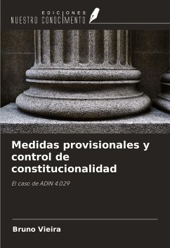 Medidas provisionales y control de constitucionalidad Cover Medidas provisionales y control de constitucionalidad