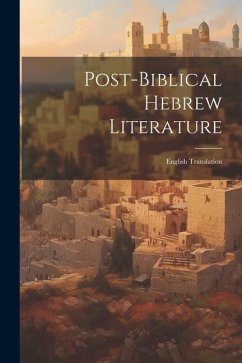 Post-biblical Hebrew Literature - Anonymous