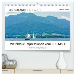 Weißblaue Impressionen vom Chiemsee (hochwertiger Premium Wandkalender 2025 DIN A2 quer), Kunstdruck in Hochglanz - Calvendo;Wilczek, Dieter-M.