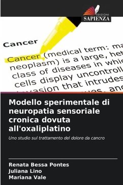 Modello sperimentale di neuropatia sensoriale cronica dovuta all'oxaliplatino - Pontes, Renata Bessa;Lino, Juliana;Vale, Mariana