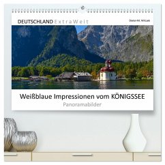 Weißblaue Impressionen vom KÖNIGSSEE Panoramabilder (hochwertiger Premium Wandkalender 2025 DIN A2 quer), Kunstdruck in Hochglanz - Calvendo;Wilczek, Dieter