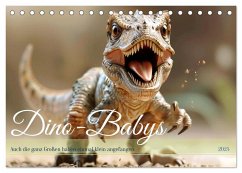 Dino-Babys (Tischkalender 2025 DIN A5 quer), CALVENDO Monatskalender