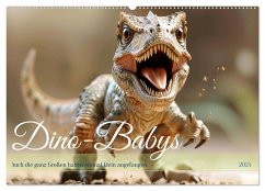Dino-Babys (Wandkalender 2025 DIN A2 quer), CALVENDO Monatskalender