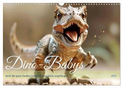 Dino-Babys (Wandkalender 2025 DIN A3 quer), CALVENDO Monatskalender