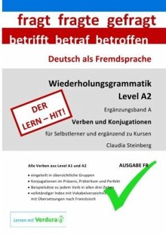 DaF - Wiederholungsgrammatik A2 - Ergänzungsband A - Verben und Konjugationen - Ausgabe FR - Steinberg, Claudia