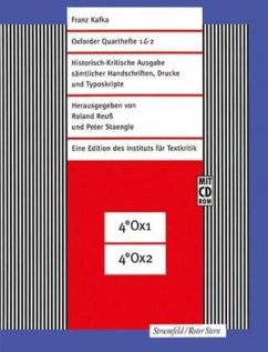 Oxforder Quarthefte 1 & 2, m. 1 CD-ROM - Kafka, Franz