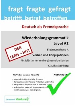 DaF - Wiederholungsgrammatik A2 - Ergänzungsband A - Verben und Konjugationen - Ausgabe EN - Steinberg, Claudia