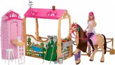 Barbie Mysteries: Das geheimnisvolle Pferdeabenteuer - Pferdestall-Spielset mit Puppe