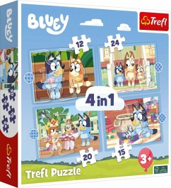 4 in 1 Puzzle - Bluey