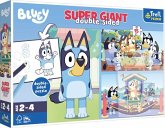 Bluey GIANT Puzzle 15T + Malvorlage