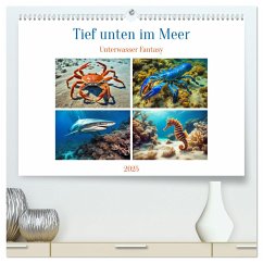 Tief unten im Meer Unterwasser Fantasy (hochwertiger Premium Wandkalender 2025 DIN A2 quer), Kunstdruck in Hochglanz