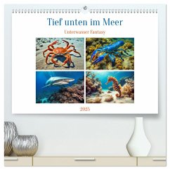 Tief unten im Meer Unterwasser Fantasy (hochwertiger Premium Wandkalender 2025 DIN A2 quer), Kunstdruck in Hochglanz - Calvendo;Marten, Martina