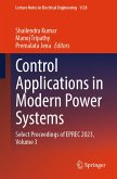 Control Applications in Modern Power Systems (eBook, PDF)