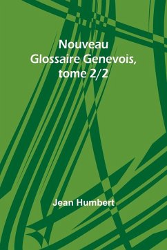 Cover Nouveau Glossaire Genevois, tome 2/2