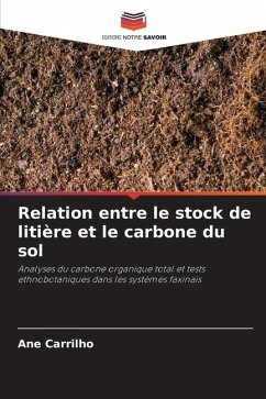 Relation entre le stock de litière et le carbone du sol - Carrilho, Ane