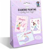 URSUS Diamond Painting Greeting Cards Magic, Grußkarten Bastelset für Kinder, 3er Set