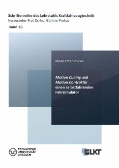 Cover Motion Cueing und Motion Control für einen selbstfahrenden Fahrsimulator (eBook, PDF)