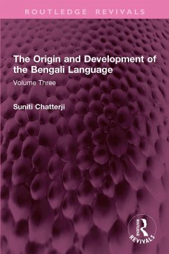Cover The Origin and Development of the Bengali Language (eBook, ePUB)