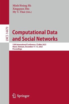 Computational Data and Social Networks (eBook, PDF)