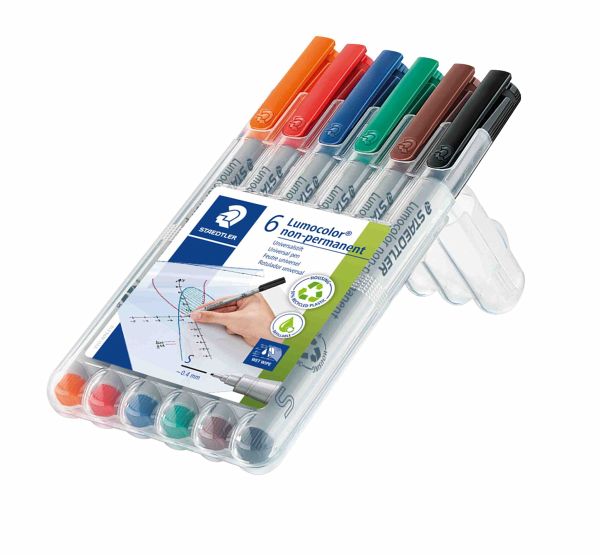 Mars Lumocolor Schreib- und Zeichbedarf Lumocolor 311 non-permanent Universalstift S, 6er Set