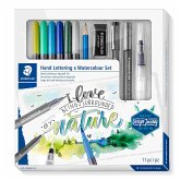 STAEDTLER Schreib- und Zeichbedarf Handlettering Aquarell Set, 11er Set