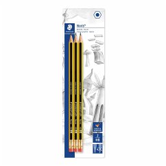 Cover Noris Schreib- und Zeichbedarf Noris 122 Bleistift mit Radiertip, HB, 3er Set