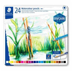 STAEDTLER Schreib- und Zeichbedarf 146 10C Wasservermalbarer Farbstift, 24er Set