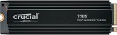 Crucial T705 with heatsink 2TB PCIe Gen5 NVMe M.2 SSD Crucial T705 with heatsink 2TB PCIe Gen5 NVMe M.2 SSD